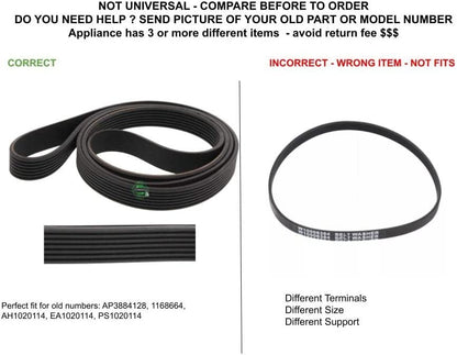 GLOB PRO SOLUTIONS AP3884128 PS1020114 EAP1020114 PD00001252 CKD5624 Drive Belt