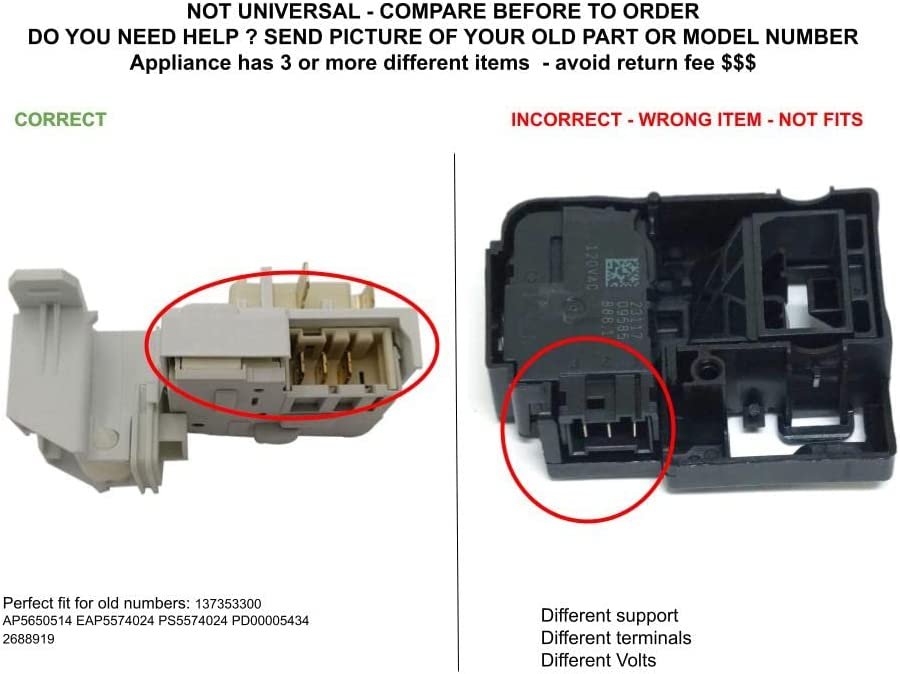 GLOB PRO SOLUTIONS 137353300 CKD6170 Lid Lock Switch