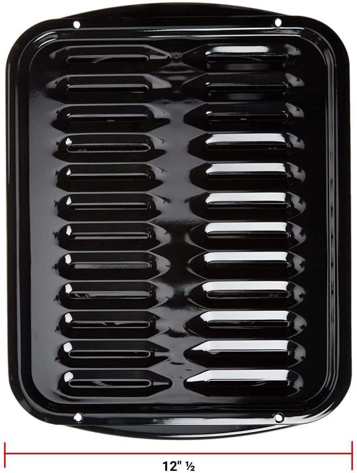GLOB PRO SOLUTIONS 11161 1156577 11161CG 241275 CKD1300 Range Broiler Pan Set 12" ½ length Approx. Replacement for and compatible with Maytag Amana KitchenAid Whirlpool Heavy DUTY