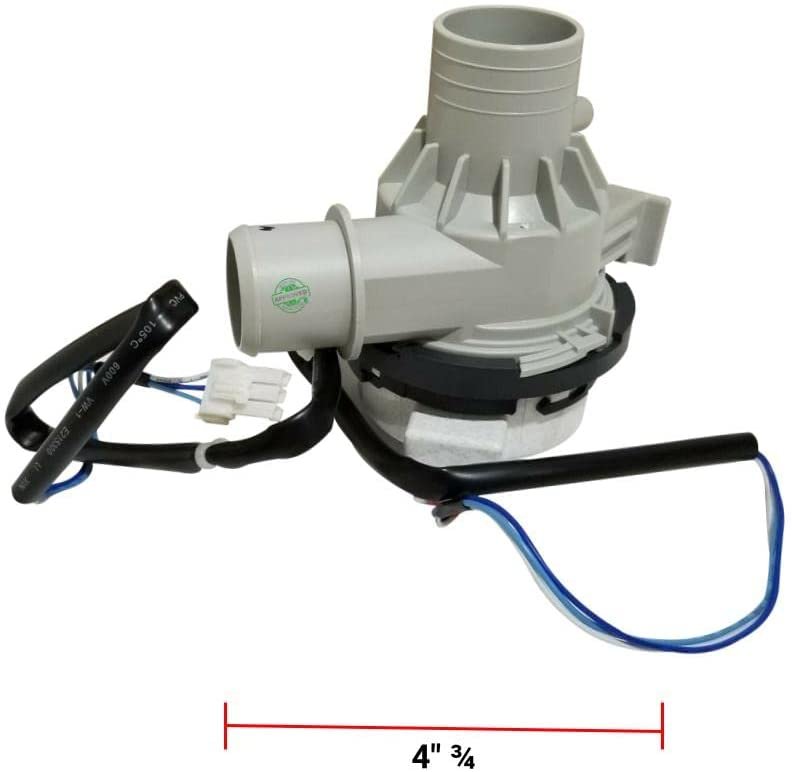 GLOB PRO SOLUTIONS 4873470 CKD1988 Washer Drain Pump 4" ¾ Length Approx. Replacement for and compatible with LG Heavy DUTY