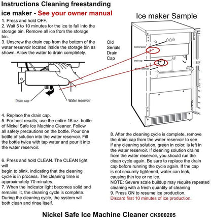 Global Products Ice Machine Cleaner Compatible with KitchenAid 4784604