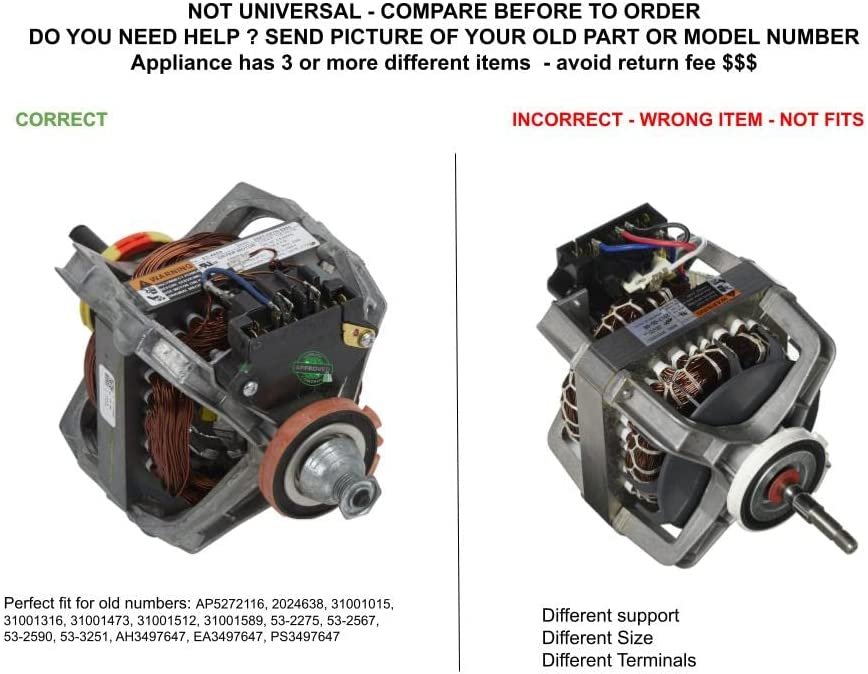 GLOB PRO SOLUTIONS W10410996 CKD5626 Drive Motor