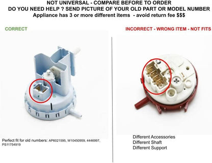 GLOB PRO SOLUTIONS AH3651339 2312121 EAP3651339 PS3651339 W10450959 CKD5641 Pressure Switch