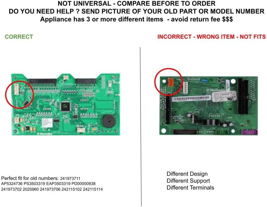 GLOB PRO SOLUTIONS 241973702 2025960 241973706 242115102 242115114 CKD5878 Display Control Board