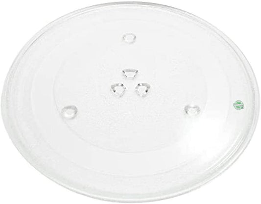 GLOB PRO SOLUTIONS WB49X10176 CKD1952 Microwave Glass Tray 13" ¾ Length Approx. Replacement for and Compatible with General Electric Heavy Duty