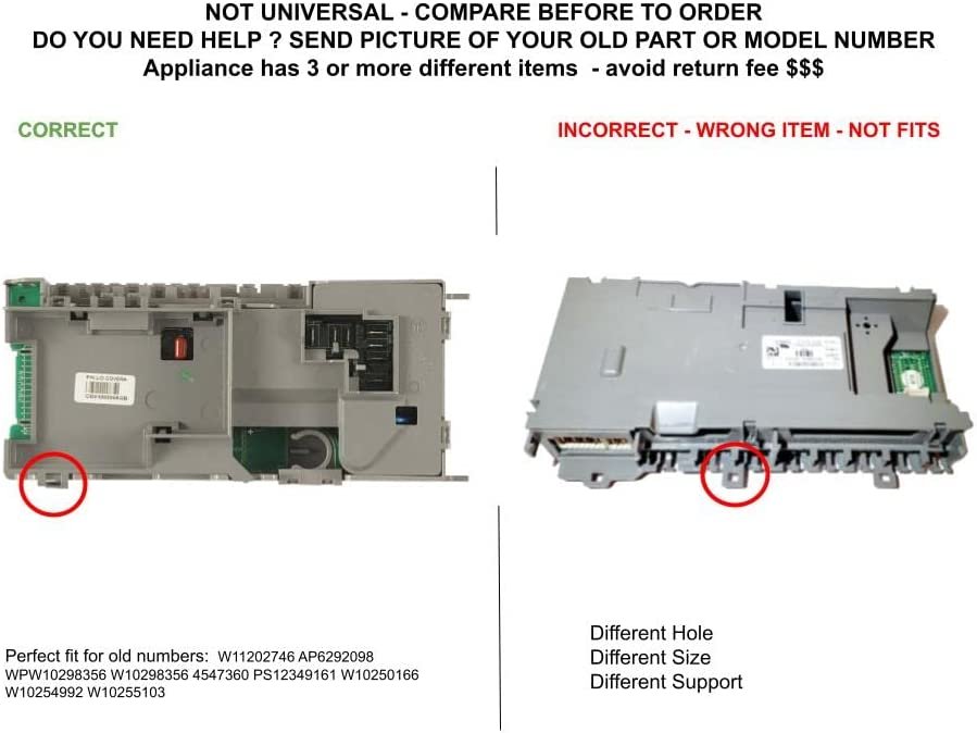 GLOB PRO SOLUTIONS AP6292098 PS12349161 EAP12349161 PD00042435 CKD4000 Main Control Board