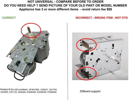 GLOB PRO SOLUTIONS 3347769 1026027 3349069 3351734 3946466 CKD2877 Washer Timer compatible with Kenmore, Roper, Whirlpool