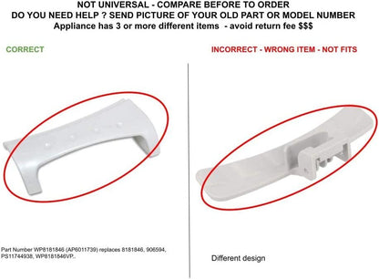 GLOB PRO SOLUTIONS WP8181846 CKD5076 Front Load Washer Door Handle