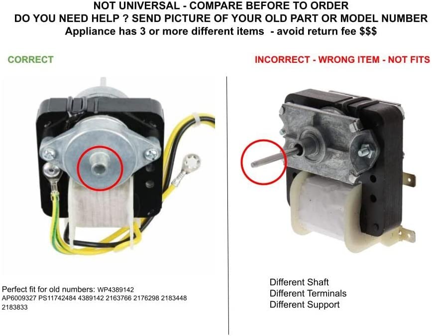 GLOB PRO SOLUTIONS 4389142 2163766 2176298 2183448 2183833 CKD5497 Evaporator Fan Motor