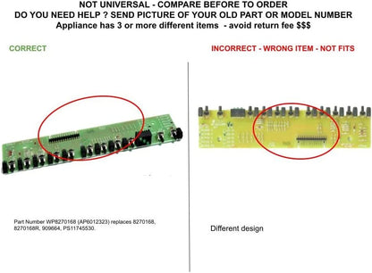 GLOB PRO SOLUTIONS 8270168 909664 8270168R CKD5711 User Interface Control Board