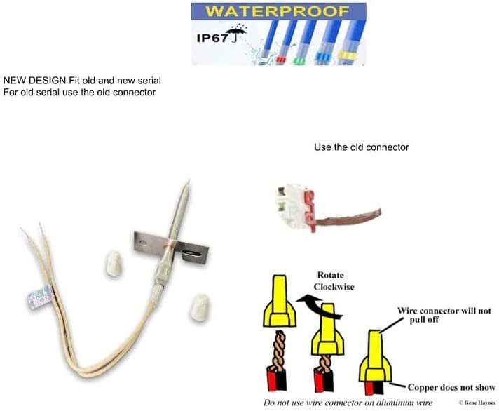 GLOB PRO SOLUTIONS AP5989705 PS11731155 EAP11731155 PD00039045 CKD1440 Range Oven temperature Sensor 2 Terminals Replacement for and compatible with Amana Heavy DUTY