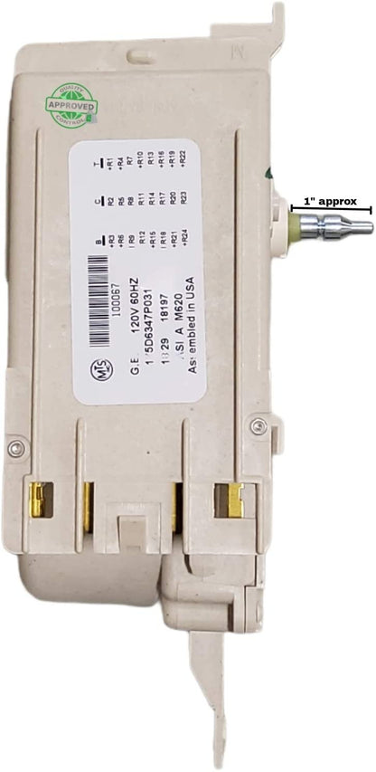 GlobPro WH49X10085 Washer Main Control Booard 1" shaft length Approx. Replacement for and compatible with General Electric WH49X10085 Heavy DUTY