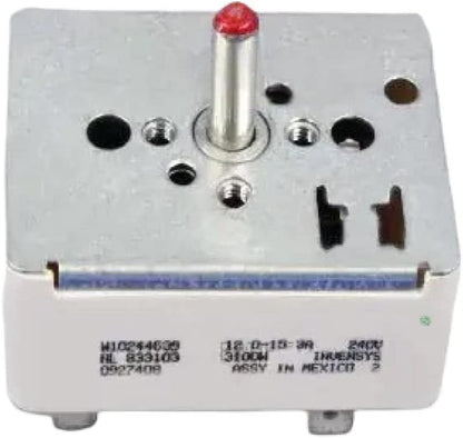 GLOB PRO SOLUTIONS WPW10244639 CKD2385 Range Surface Element Switch 2" ½ Length Approx. Replacement for and compatible with Whirlpool Maytag Heavy DUTY