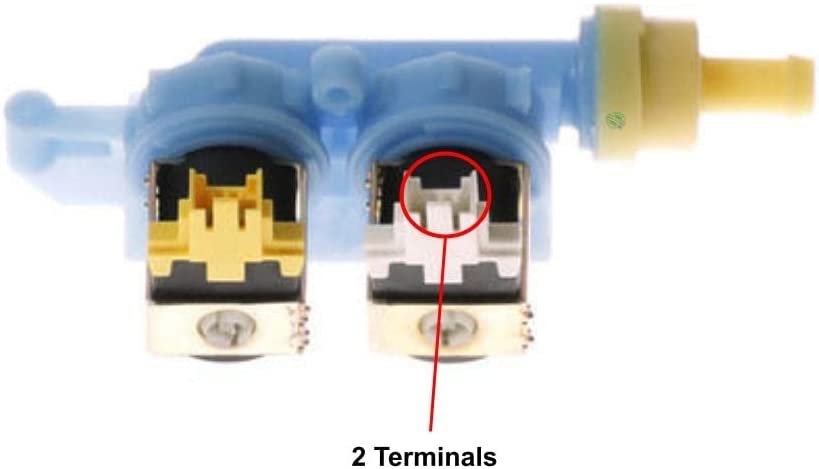 GLOB PRO SOLUTIONS WP8182862 CKD2388 Washer Water Inlet Valve 5” ¾ Length Approx. Replacement for and compatible with Whirlpool Maytag KitchenAid Kenmore Heavy DUTY