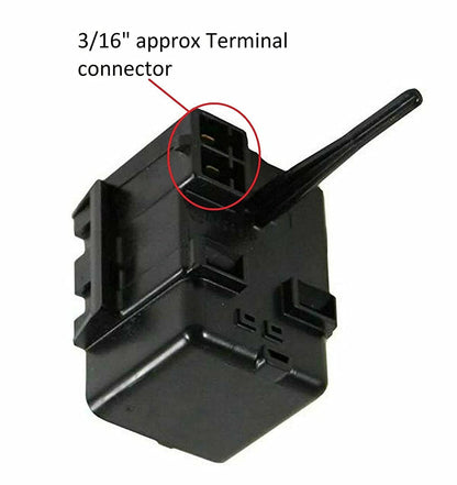 GLOB PRO SOLUTIONS CK213615000 Fits Embraco Compressor Start Relay 213615000 3/16 Connector Compatible with Heavy Duty