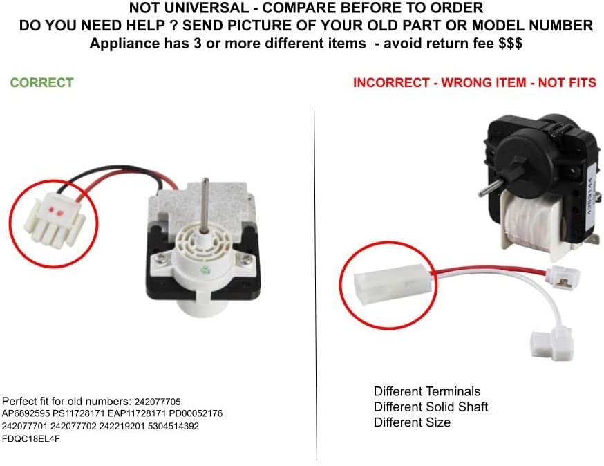 GLOB PRO SOLUTIONS 242077705 CKD4736 Evaporator Fan Motor