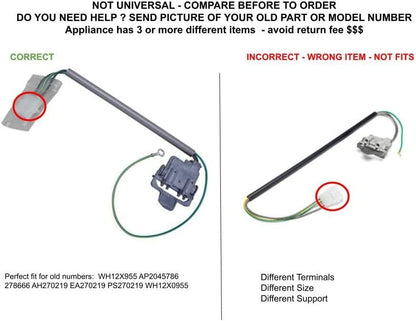 GLOB PRO SOLUTIONS WH12X955 CKD4450 Lid Switch Assembly