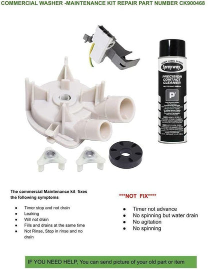 KIT to FIX Washer stops at Rinse & not DRAIN compatible with Estate