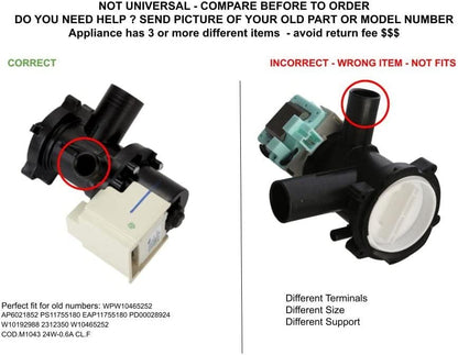 GLOB PRO SOLUTIONS AP6021852 PS11755180 EAP11755180 PD00028924 CKD4678 Drain Pump