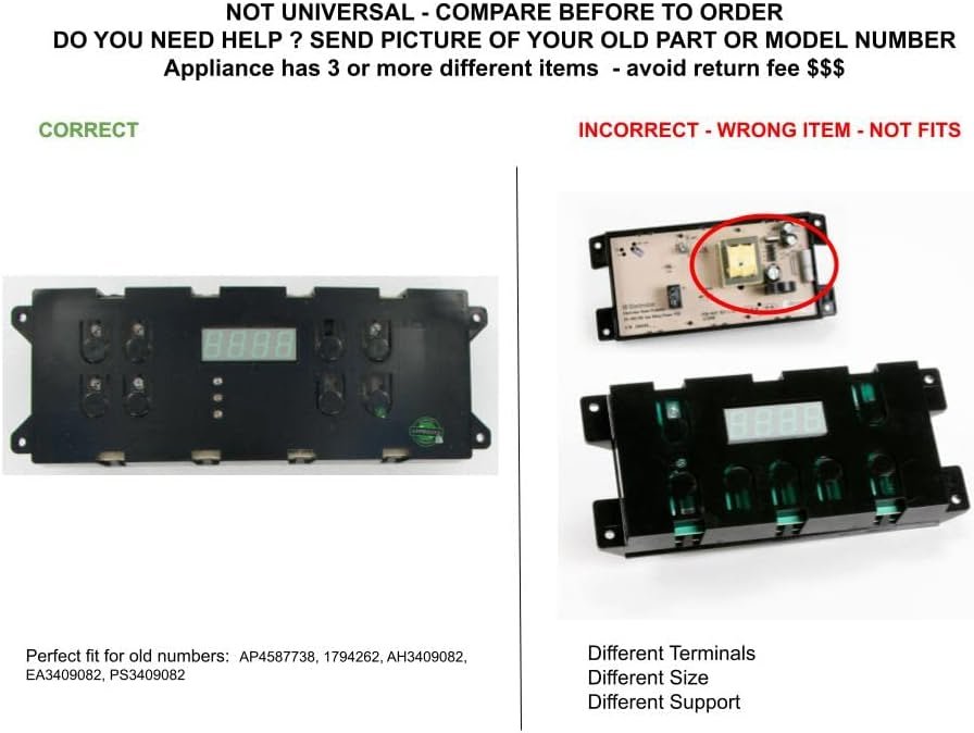 GLOB PRO SOLUTIONS 316557116 CKD2893 Oven Control Board Compatible with Kenmore, ,