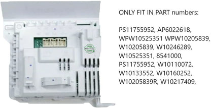 GlobPro PD00007047 EAP8688668 AP5736909 PS8688668 Washer Control Board 8" ¼ length Approx. Replacement for and compatible with Whirlpool Heavy DUTY