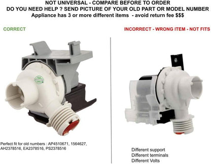 GLOB PRO SOLUTIONS 137240800 CKD3421 Water Drain Pump