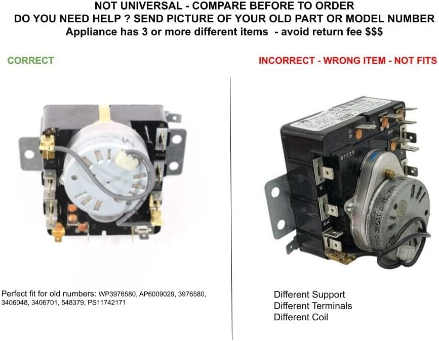 GLOB PRO SOLUTIONS AP6009029 PS11742171 EAP11742171 PD00003289 CKD4963 Timer