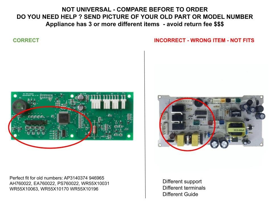 GLOB PRO SOLUTIONS WR55X10195 Refrigerator Dispenser Control Board Replacement for and Compatible with Heavy Duty