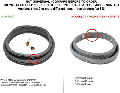 GLOB PRO SOLUTIONS 134515300 CKD5464 Door & Tub Boot Seal Kit