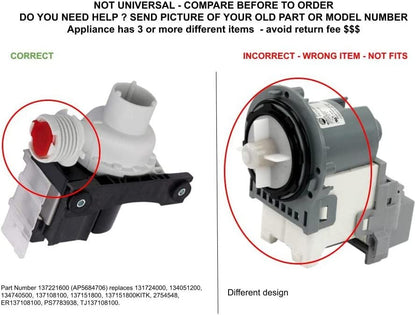 GLOB PRO SOLUTIONS 2754548 CKD5200 Drain Pump Assembly