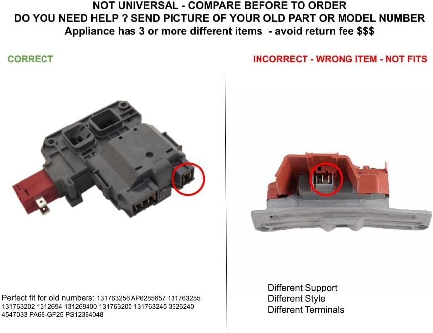 GLOB PRO SOLUTIONS AP6285657 PS2367737 EAP2367737 PD00038657 CKD4088 Door Lock Switch