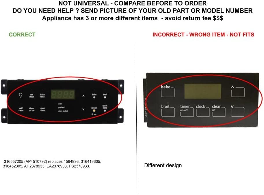 GLOB PRO SOLUTIONS 1564993 1564993 316418305 316452305 CKD3830 Clock Timer Control Board