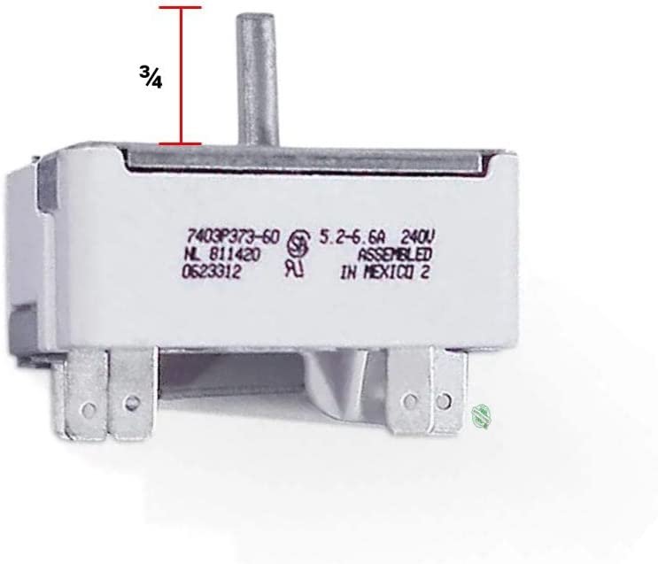 GLOB PRO SOLUTIONS WP7403P238-60 CKD4101 Surface Burner Control Switch