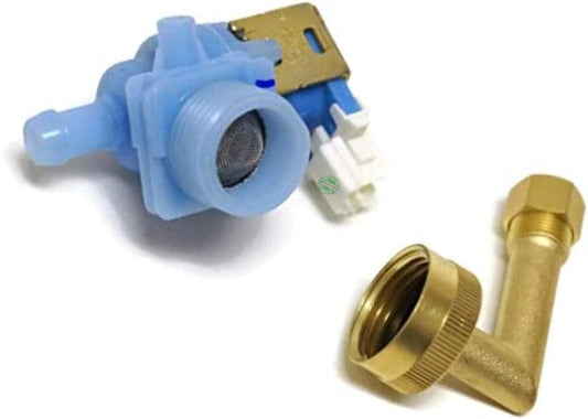 GLOB PRO SOLUTIONS W10195048 3015273 W10195049 W10219505 CKD2233 Diswasher Water Inlet Valve 2 Terminals Replacement for and compatible with Maytag Kenmore Whirlpool KitchenAid Heavy DUTY