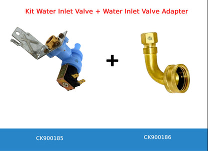 GlobPro WR57X0110 WR57X10015 WR57X10034 WR57X10049 Fridge Water Inlet Valve Only1 Coil ¼"inches hose Replacement for and compatible with GE Kenmore Heavy DUTY