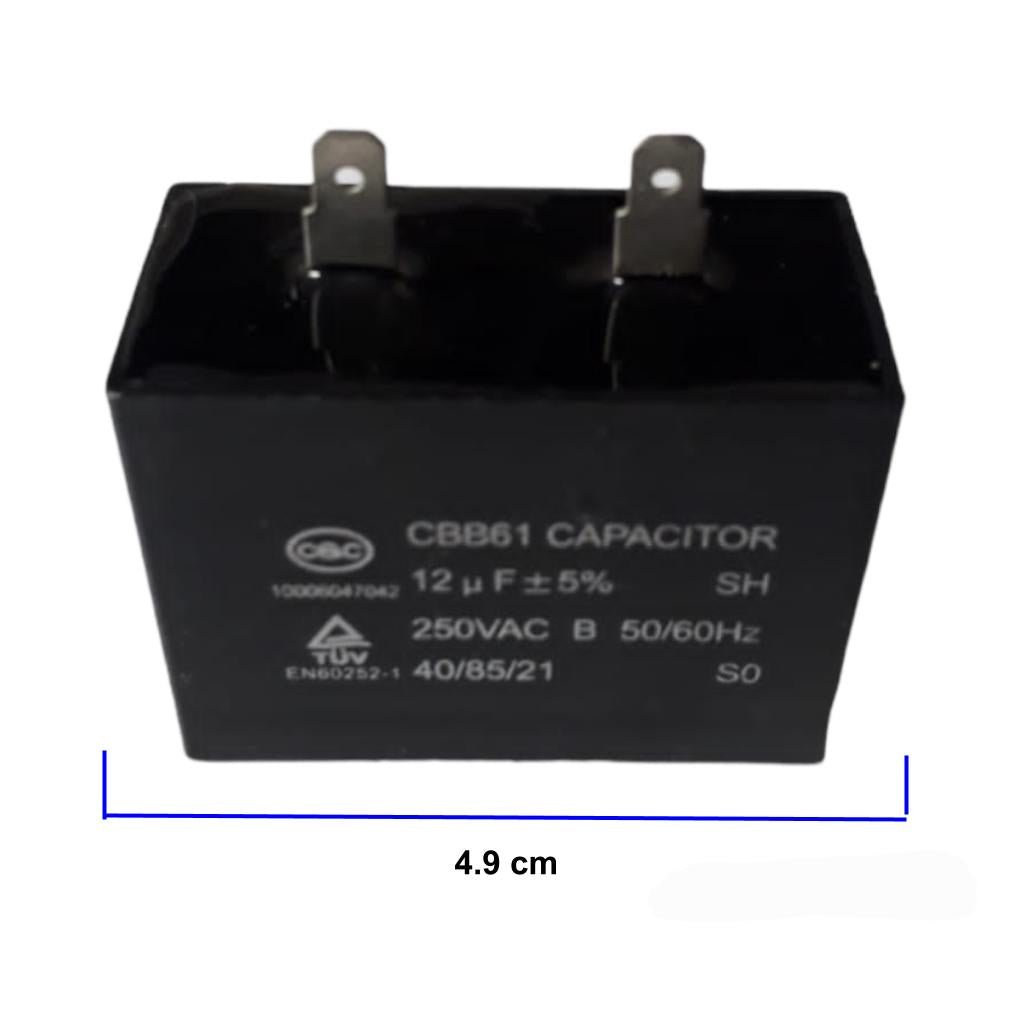 Capacitor 12 MFD de Relay