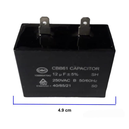 Capacitor 12 MFD de Relay
