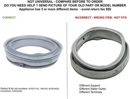 GLOB PRO SOLUTIONS AP5950622 PS10058128 EAP10058128 PD00025123 CKD4805 Door Boot Seal