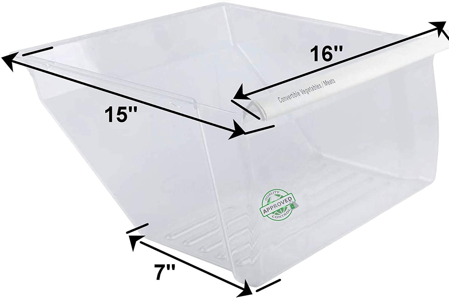 GlobPro PD00003094 AP6006058 PS11739122 EAP11739122 Refrigerator Crisper Drawer 16" length Approx. Replacement for and compatible with Whirlpool Roper Estate Heavy DUTY
