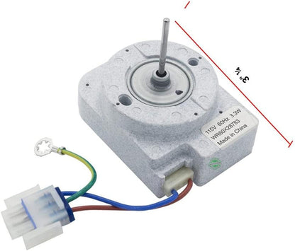 GLOB PRO SOLUTIONS WR60X10138 WR60X10141 WR60X10346 WR60X23584 CKD1886 Refrigerator Evaporator Fan Motor 3" ¼ Length Approx. Replacement for and compatible with GE Hotpoint Americana Heavy DUTY