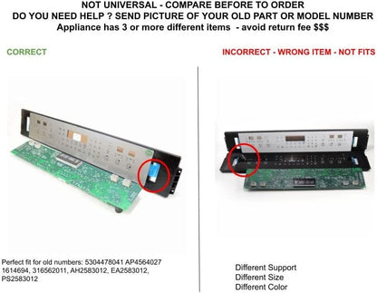 GLOB PRO SOLUTIONS 316562011 1614694 CKD2644 Range Touchpad & Control Board Kit 32" ½ Length Approx. Replacement for and compatible with Frigidaire Heavy DUTY
