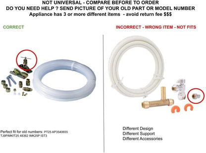GLOB PRO SOLUTIONS TJ9PIMKIT25 48362 IMK25P IST3 CKD5851 Plastic Icemaker Installation Kit