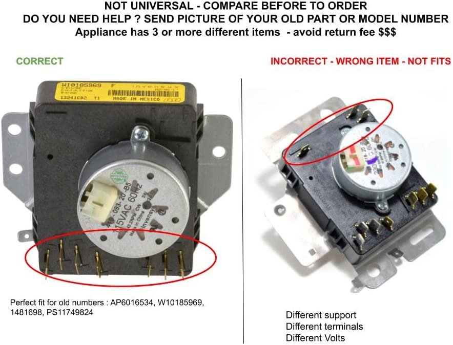 GLOB PRO SOLUTIONS W10185969 1481698 CKD3246 Timer