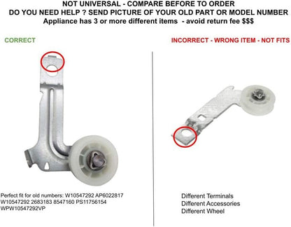 GLOB PRO SOLUTIONS 8547160 2683183 W10547292 WPW10547292VP CKD4440 Idler Pulley Assembly