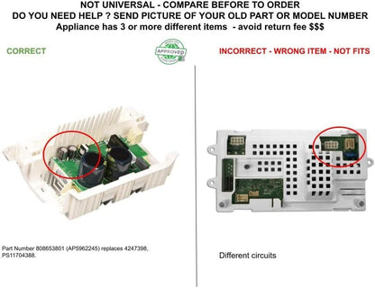 GLOB PRO SOLUTIONS 4247398 CKD3881 Control Board