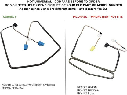 GLOB PRO SOLUTIONS AP5914487 PS9603659 EAP9603659 PD00033193 CKD2766 Defrost Heater compatible with Samsung,