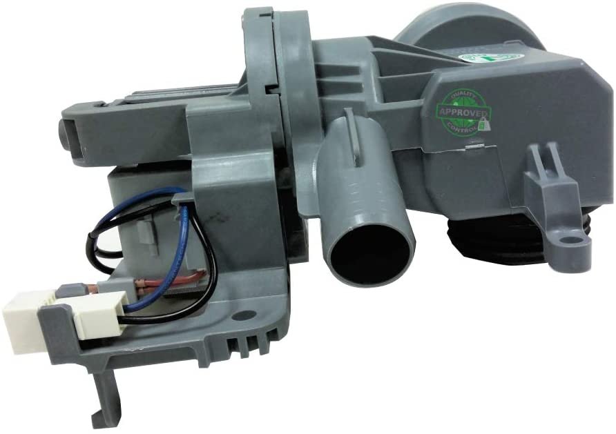 GlobPro WPW10605427 Washer Water Drain Pump Complete 9" length Approx. Replacement for and compatible with Maytag Whirlpool Heavy DUTY