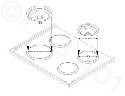 ReplacementParts -EAP11751367 PD00003140 Range 8 Inch Large Surface Element