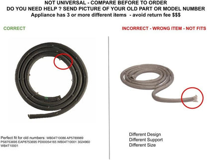 GLOB PRO SOLUTIONS WB04T10001 3024960 WB4T10001 CKD5482 Oven Door Gasket