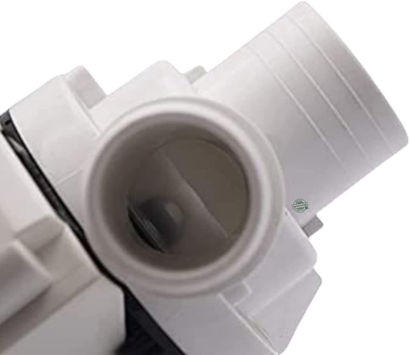 GlobPro WH23X10030 Washer drain water pump9" ¼ length Approx. Replacement for and compatible with GE Heavy DUTY